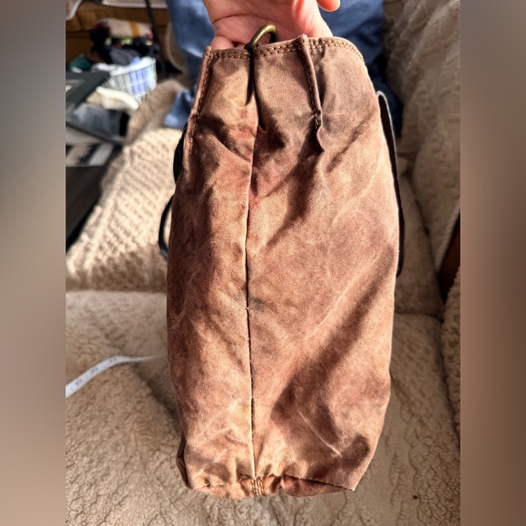 Campomaggi canvas and leather tote bag. No crossbody strap - Picture 12 of 12